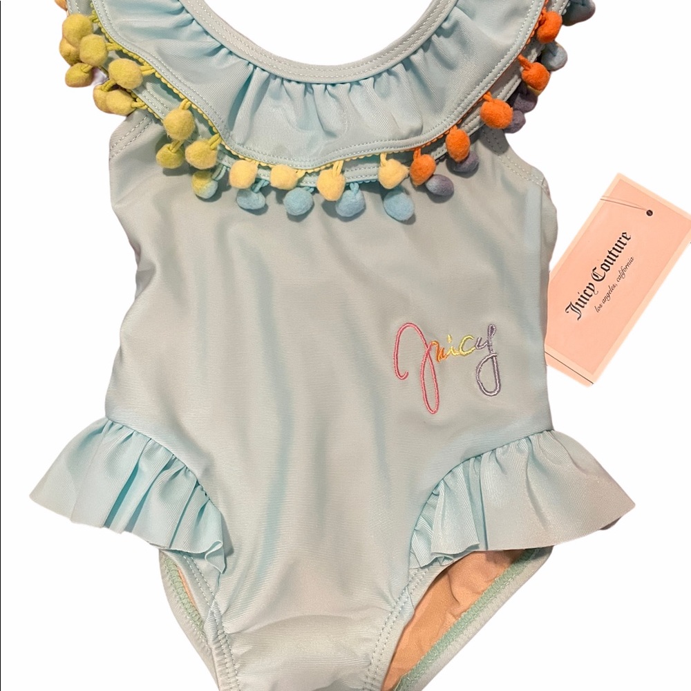 Juicy Couture Girl Toddler 12M Once-Piece Swimsuit - Picture 1 of 4